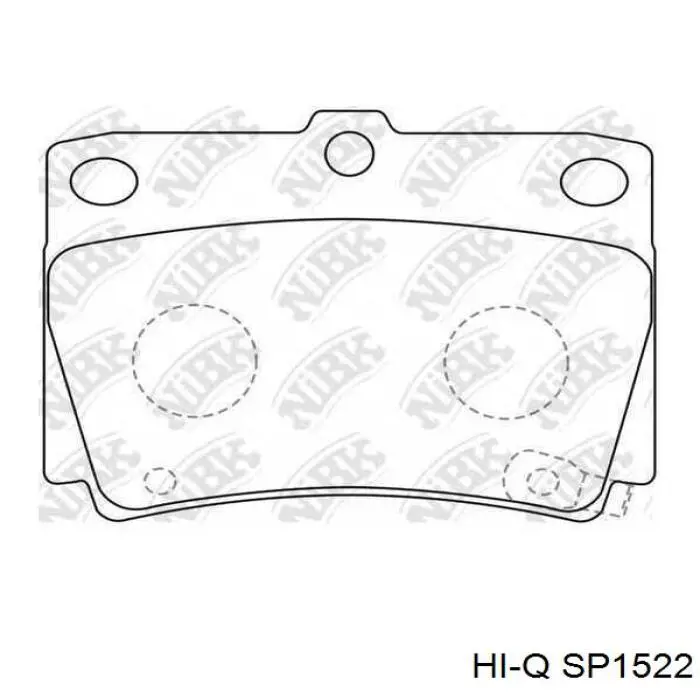 Задние тормозные колодки SP1522 Hi-q