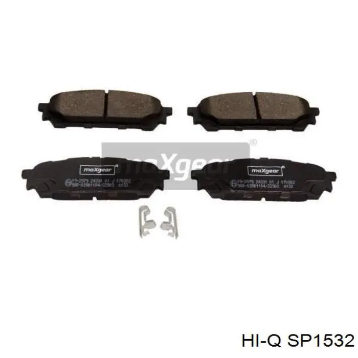 SP1532 Hi-q Колодки тормозные дисковые комплект