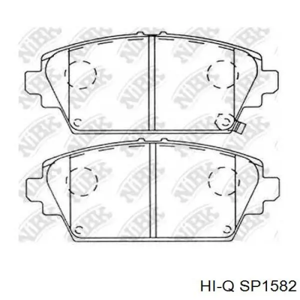 Передние тормозные колодки SP1582 Hi-q