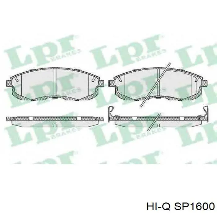Купить SP1600 Hi-q Колодки тормозные