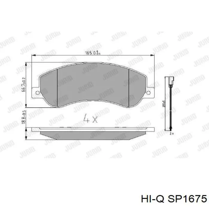 Колодки Hi-q SP1675 цена, от 29.78 USD