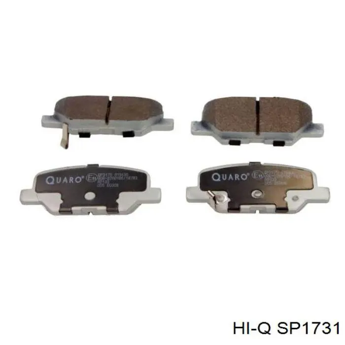 Колодки тормозные задние дисковые Hi-q SP1731