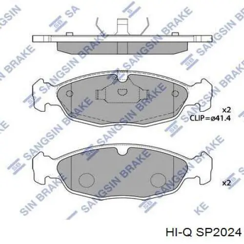 Передние тормозные колодки SP2024 Hi-q