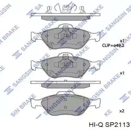 Колодки Hi-q SP2113 цена, от 20.58 USD