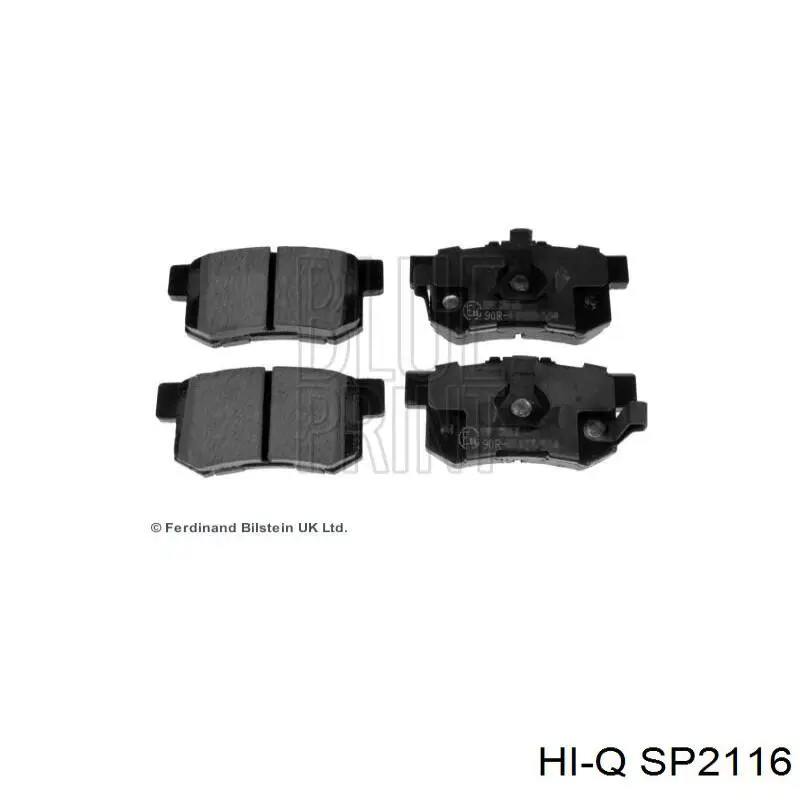 Купить SP2116 Hi-q Колодки тормозные задние, дисковые