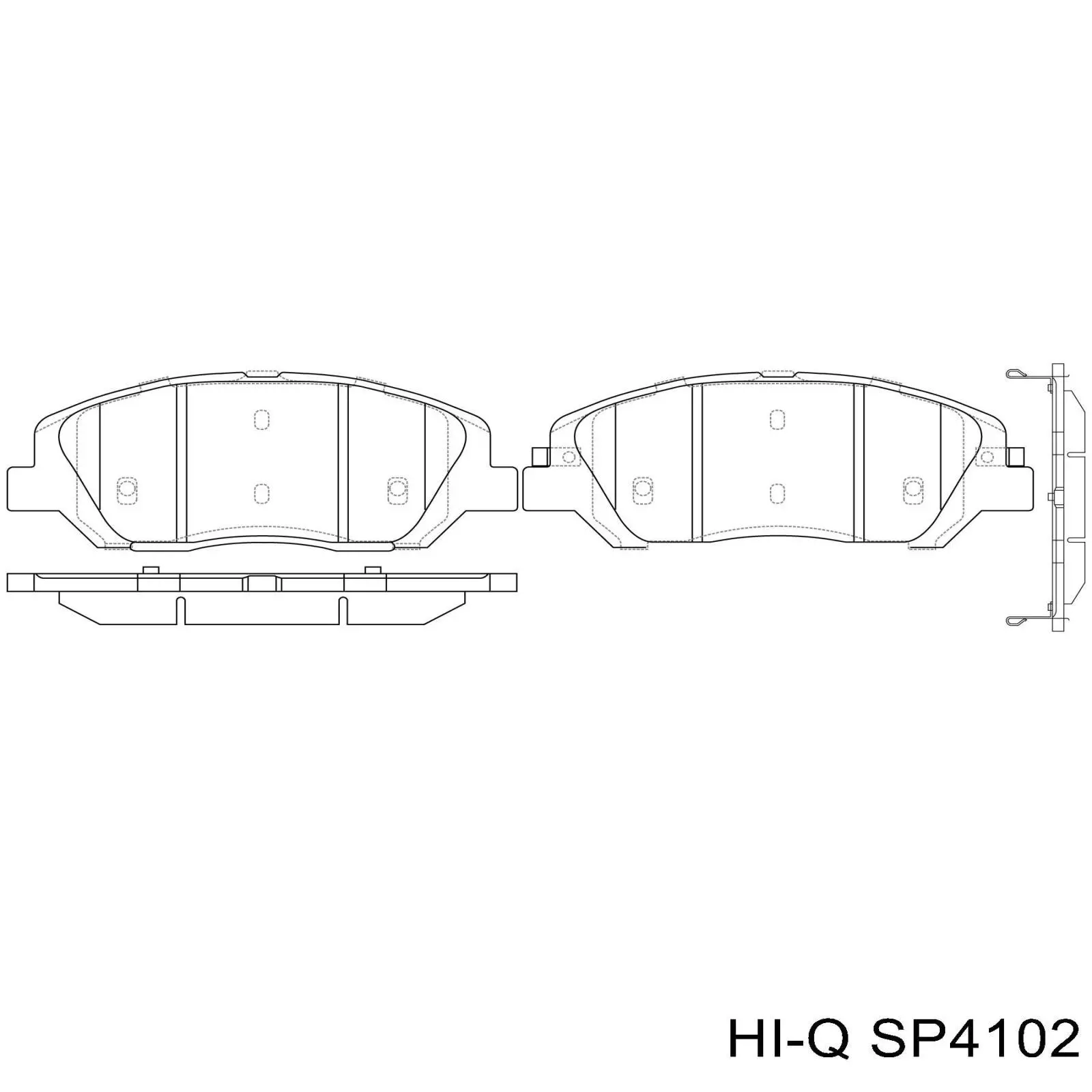 Тормозные колодки Ssang Yong 4813036B10