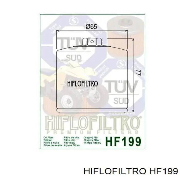 Масляный фильтр HF199 Hiflofiltro