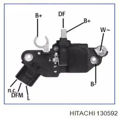 Реле генератора 130592 Hitachi