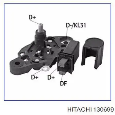 130699 Hitachi relê-regulador do gerador (relê de carregamento)