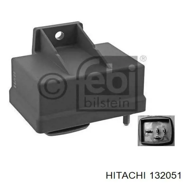 Relé de bujía de precalentamiento 132051 Hitachi