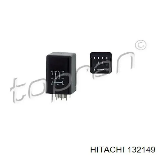 Relé de bujía de precalentamiento 132149 Hitachi