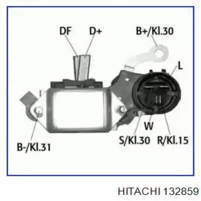 132859 Hitachi реле-регулятор генератора (реле зарядки)