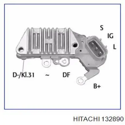 132890 Hitachi реле-регулятор генератора (реле зарядки)
