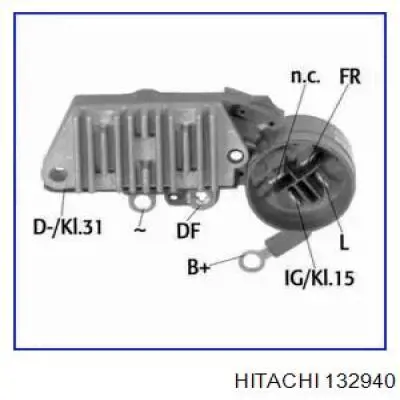 132940 Hitachi реле-регулятор генератора (реле зарядки)