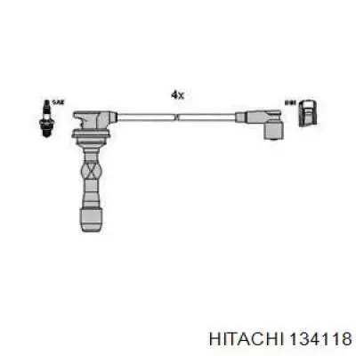 Провод высоковольтный, цилиндр №1, 4 Hitachi 134118