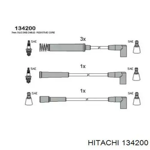 Высоковольтные провода 134200 Hitachi