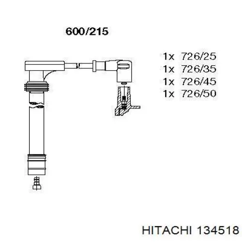 Высоковольтные провода 134518 Hitachi