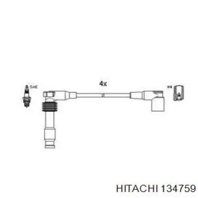 Провода зажигания Hitachi 134759 цена, от 18.41 USD