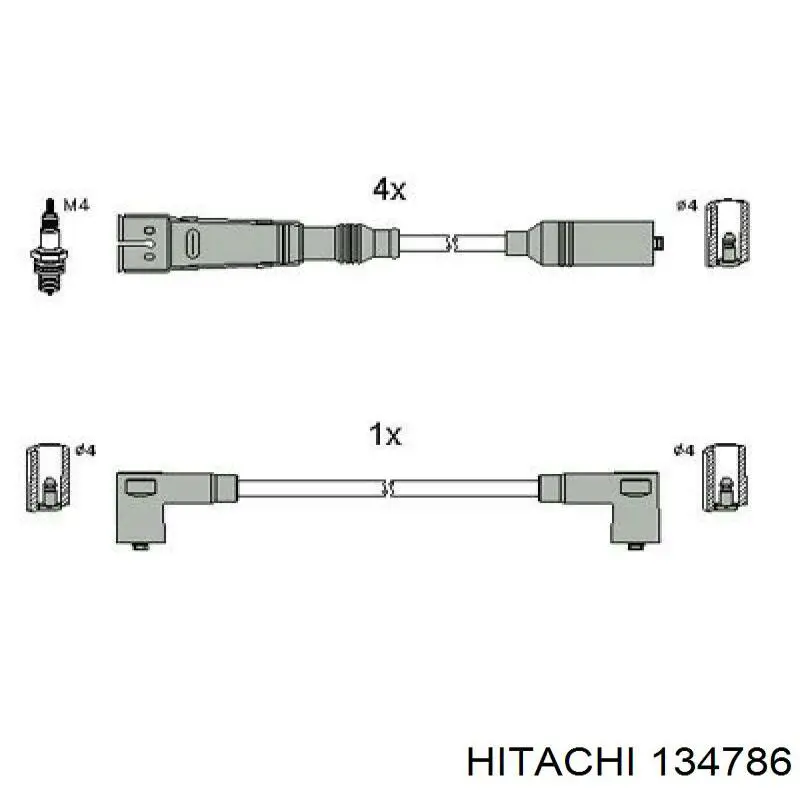 134786 Hitachi высоковольтные провода
