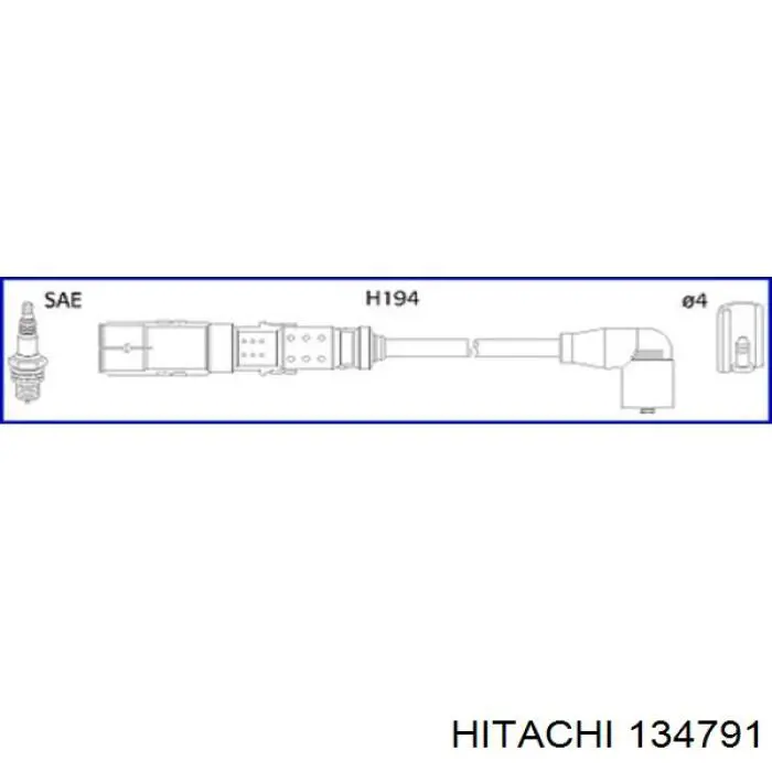 Juego de cables de encendido 134791 Hitachi