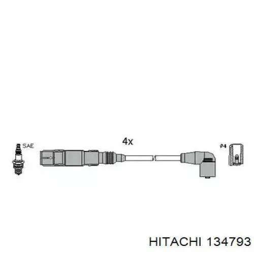 134793 Hitachi fios de alta voltagem, kit