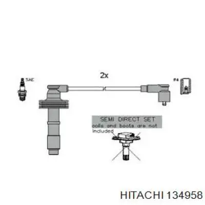 134958 Hitachi fios de alta voltagem, kit