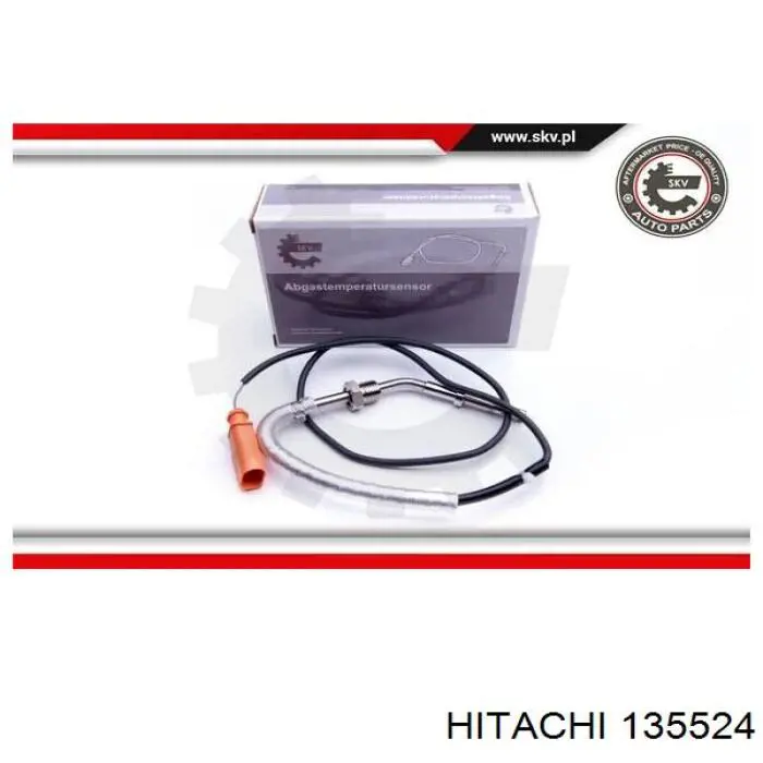 Sensor de temperatura, gas de escape, después de Filtro hollín/partículas 135524 Hitachi