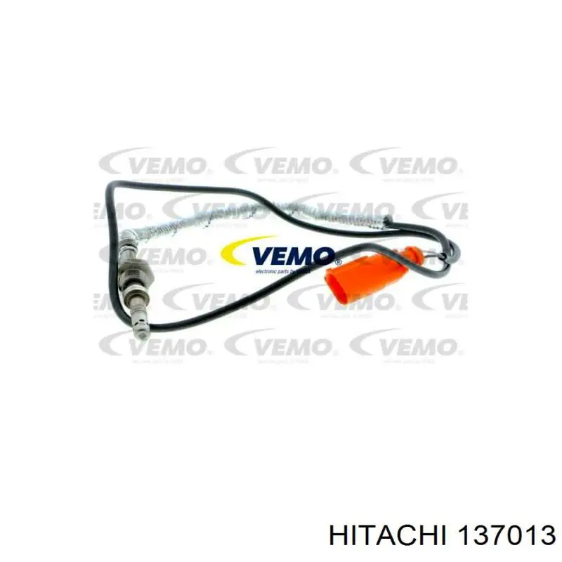 Sensor de temperatura, gas de escape, después de Filtro hollín/partículas 137013 Hitachi