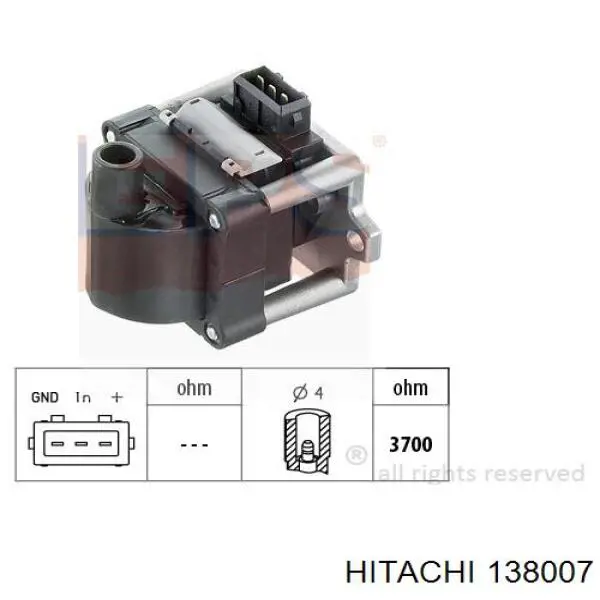 Модуль зажигания (коммутатор) Hitachi 138007 цена, от 16.47 USD