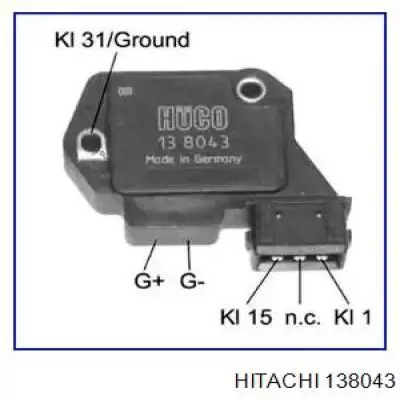 Модуль зажигания (коммутатор) 138043 Hitachi