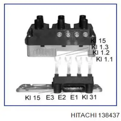 Катушка зажигания 138437 Hitachi