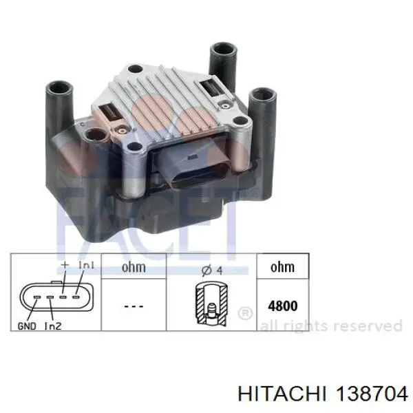 Модуль зажигания Hitachi 138704 цена, от 38.23 USD