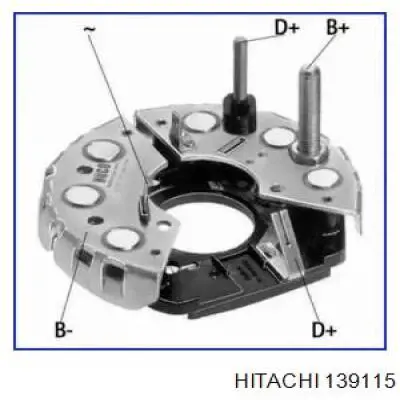 139115 Hitachi eixo de diodos do gerador