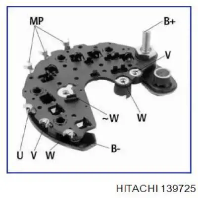 139725 Hitachi мост диодный генератора