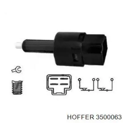 Датчик включения стопсигнала 3500063 Hoffer