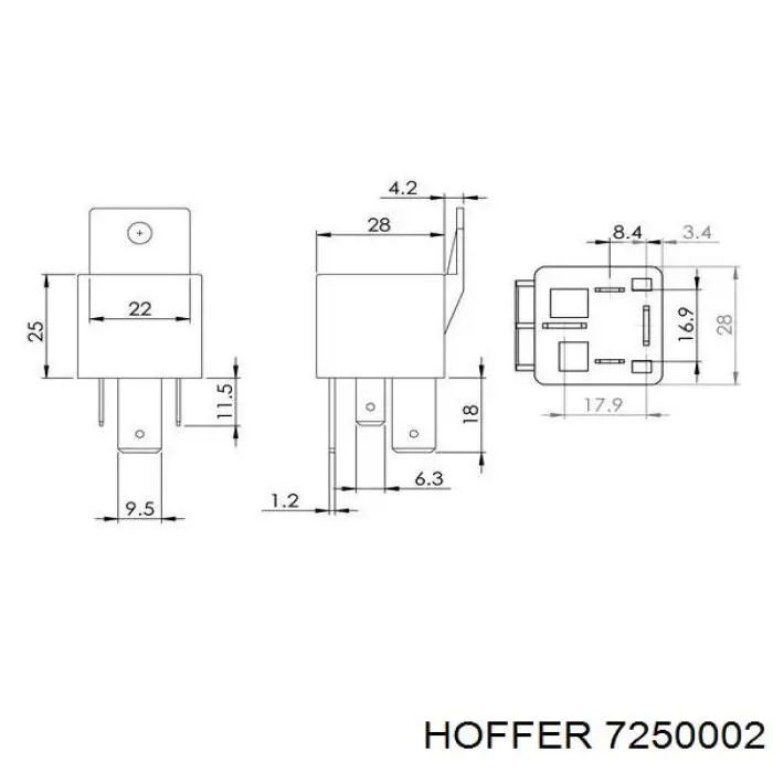 Реле электрическое многофункциональное Mazda L50218811