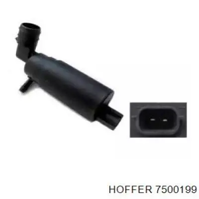 7500199 Hoffer насос-мотор омывателя стекла переднего