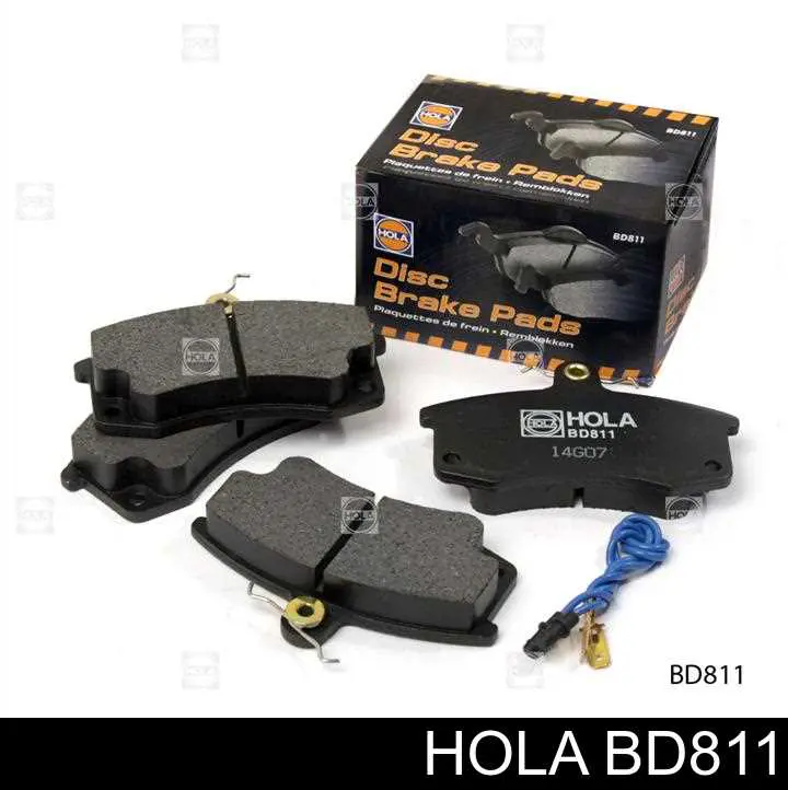 BD811 Hola колодки тормозные передние дисковые
