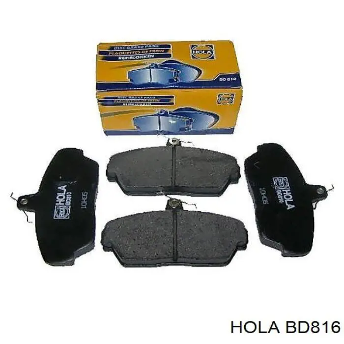 BD816 Hola колодки тормозные передние дисковые