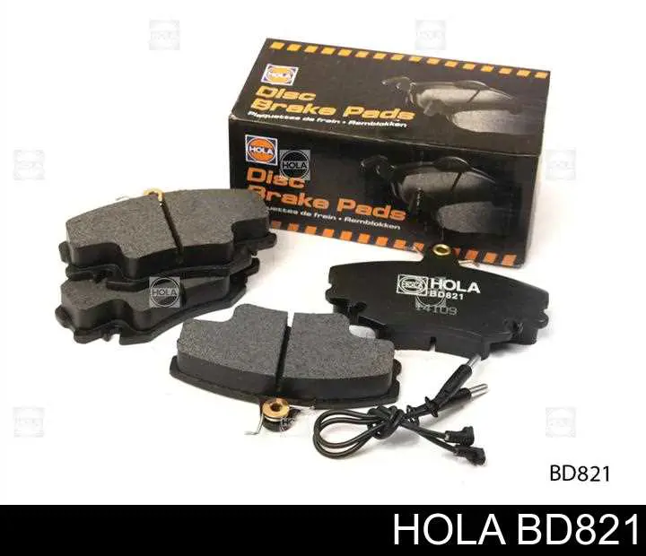 BD821 Hola колодки тормозные передние дисковые