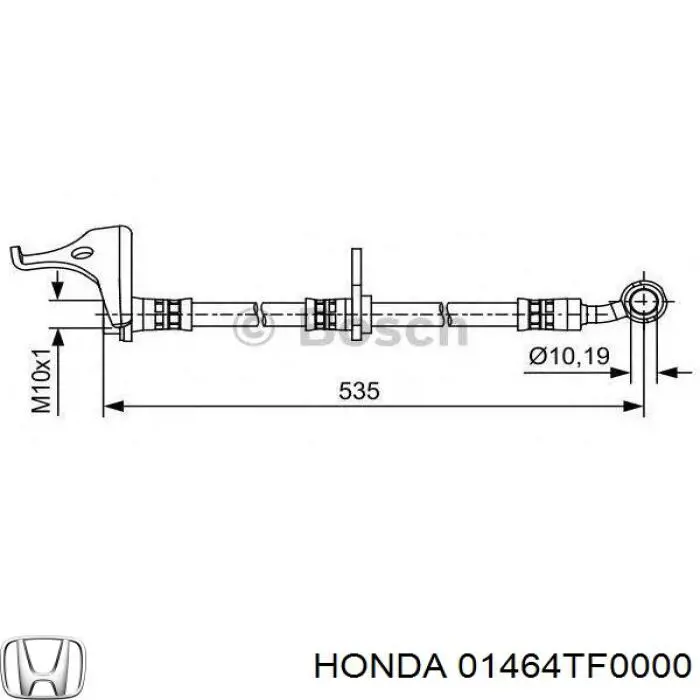 Купить SL6674 ABS Шланг тормозной передний, правый