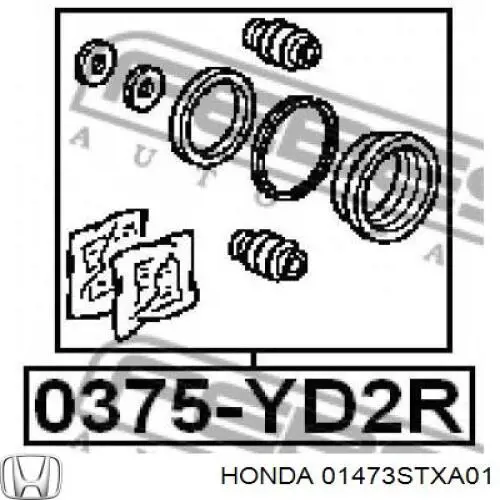 Juego de reparación, pinza de freno trasero 01473STXA01 Honda/Acura