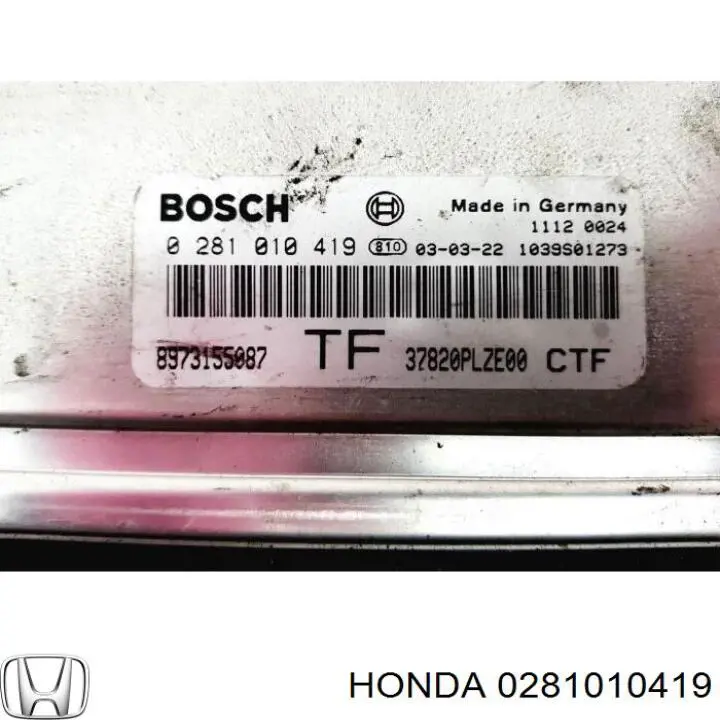 Купить 0281010419 Honda Электронный блок управления двигателем