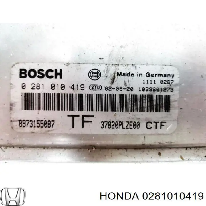 Блок управления двигателем 0281010419 Honda