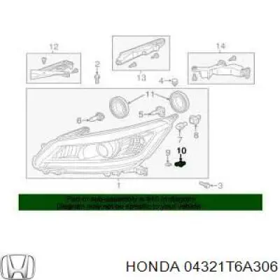 04321T6A306 Honda 