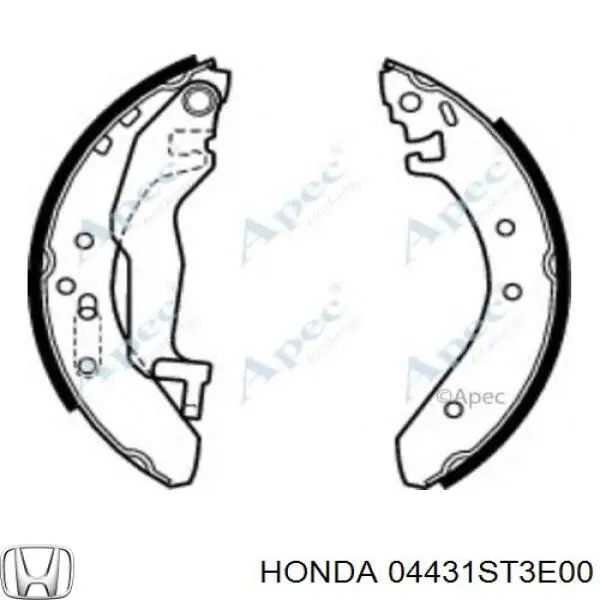 Zapatas de frenos de tambor traseras 04431ST3E00 Honda