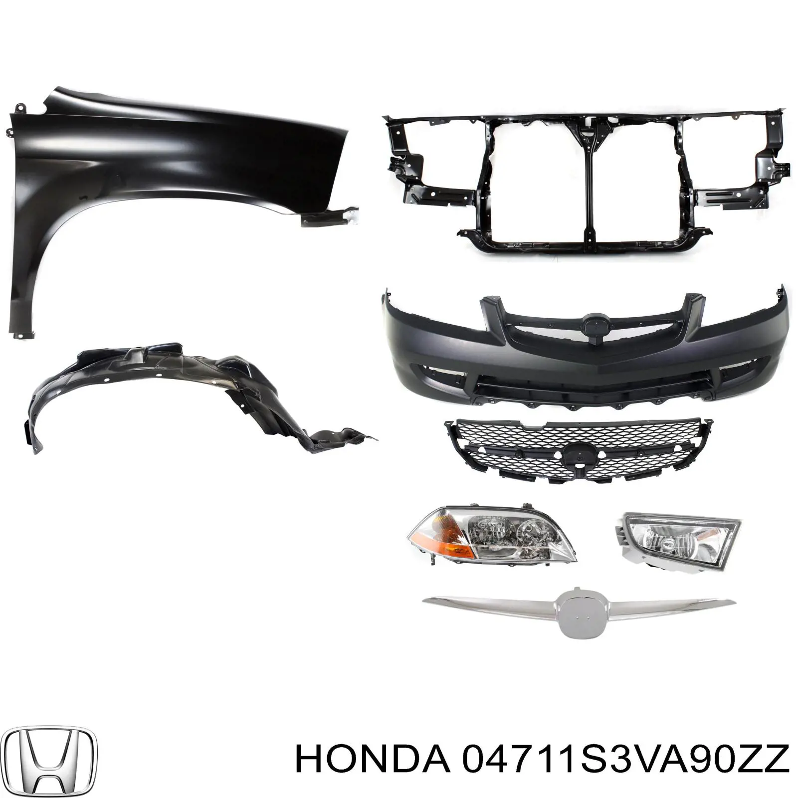 Бампер на авто Acura MDX I внедорожник (YD1) (2001 - 2006) цена, от 241.53 USD