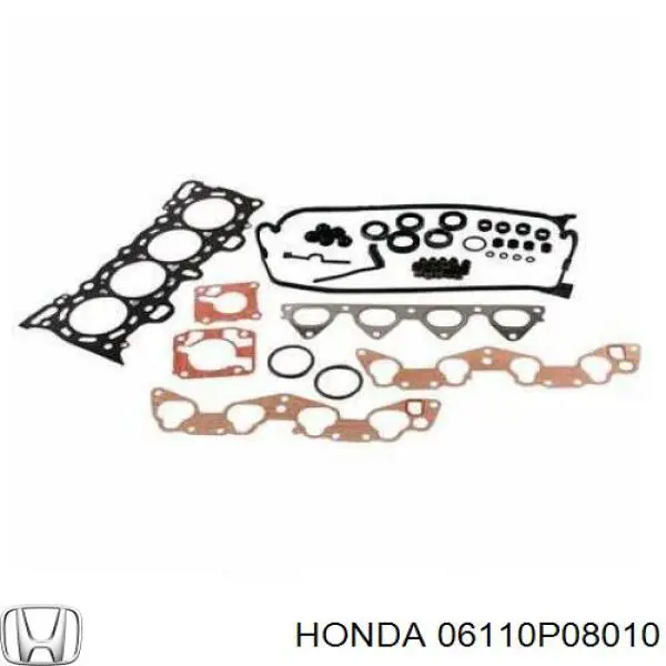 Комплект прокладок двигателя верхний Honda 06110P08010