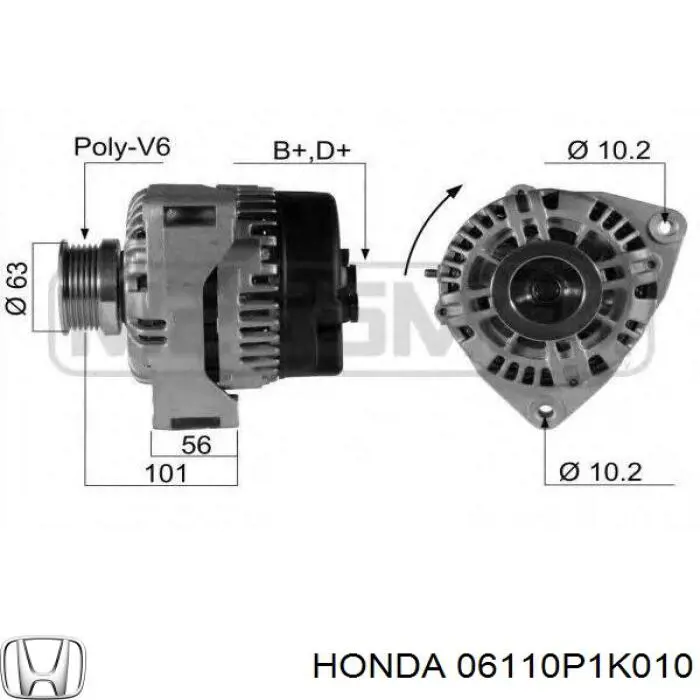 Верхний комплект прокладок двигателя Honda 06110P1K010 цена, от 143.59 USD