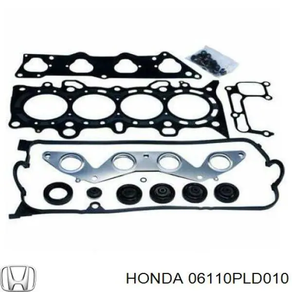 Комплект прокладок двигателя верхний Honda 06110PLD010